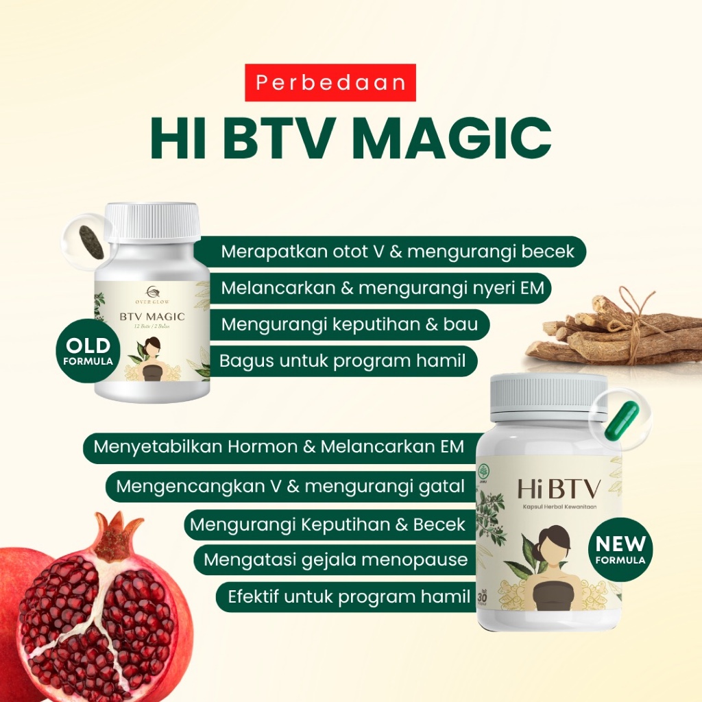 Hi BTV Magic Herbal Wanita Premium | Minuman Herbal Rempah Alami Original