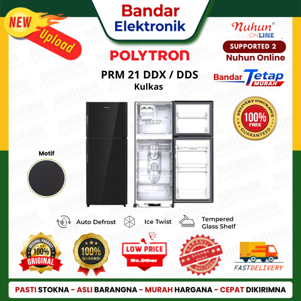 POLYTRON Kulkas PRM 21 DDX / DDS 210 L