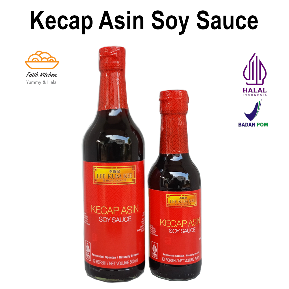 LEE KUM KEE Soy Sauce Kecap Asin Light 250 ml & 500 ml Halal Gurih Umami Aneka Masakan Asia