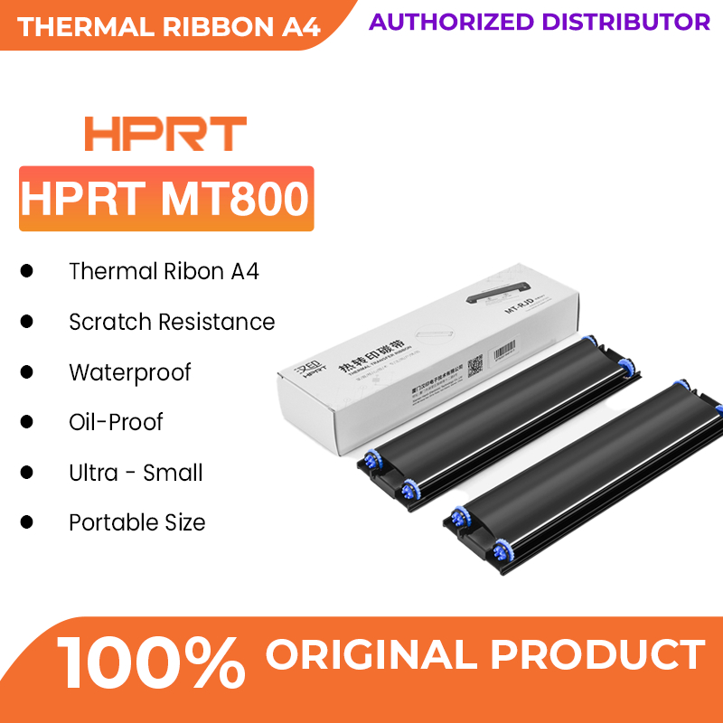 HPRT MT800 Thermal Ribbon For A4 Printer 2 Rolls/Box