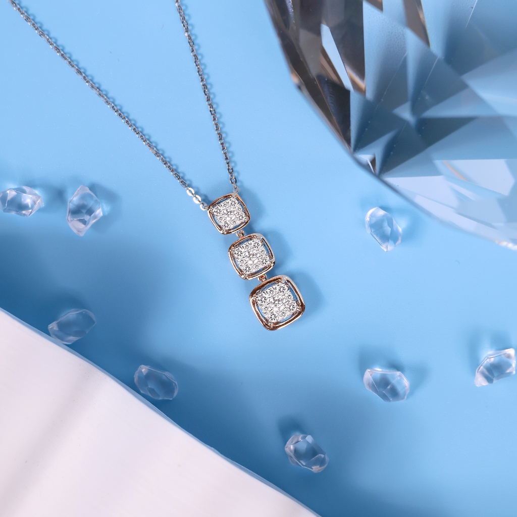 Kalung Berlian Eropa Model Trivia Setting - JB Berlian