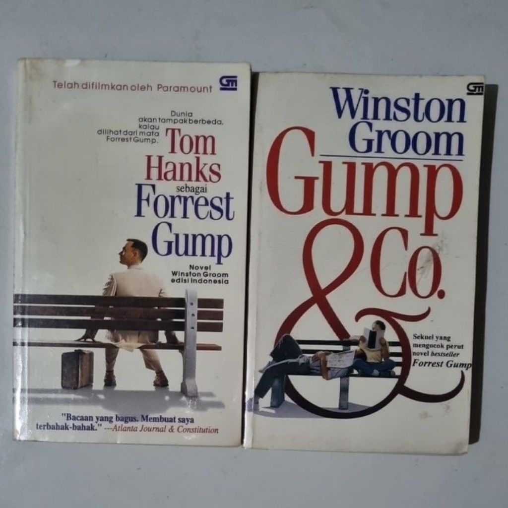 Set Novel Winston Groom Forrest Gump - Gump and Co. Preloved Original Terjemahan