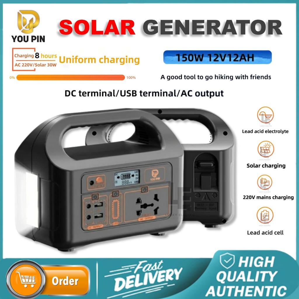 You Pin Portable Power Station Mini Solar Generator Outdoor 100W/150W for Camping Travel