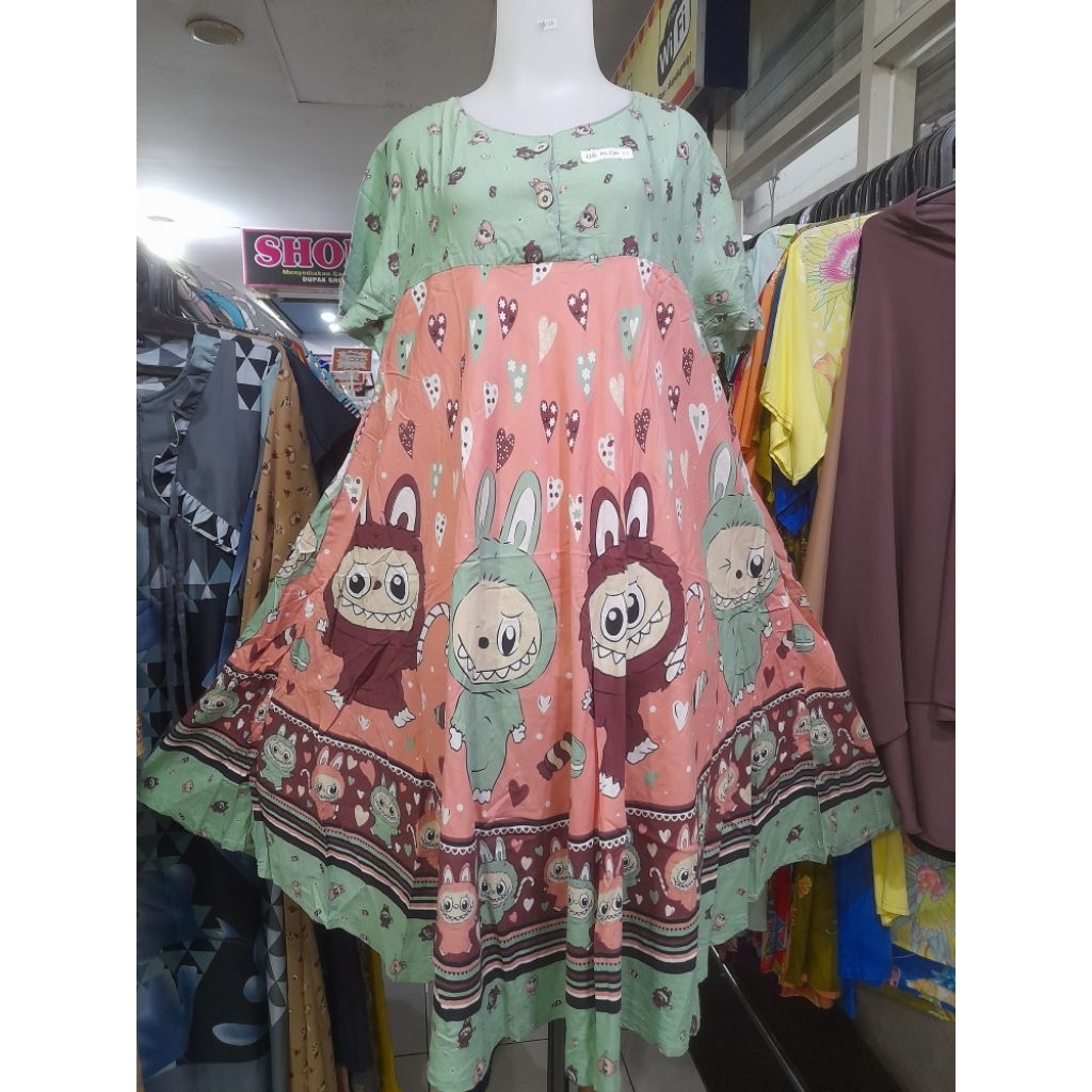 Daster klok /daster payung  batik cap ld 120 pb110 dan daster Hap (lepas lebel)