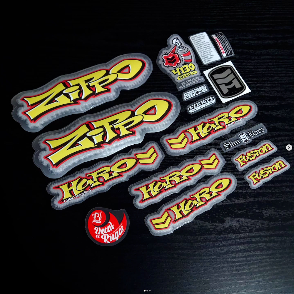 Decal Mid BMX Haro Zippo 2000