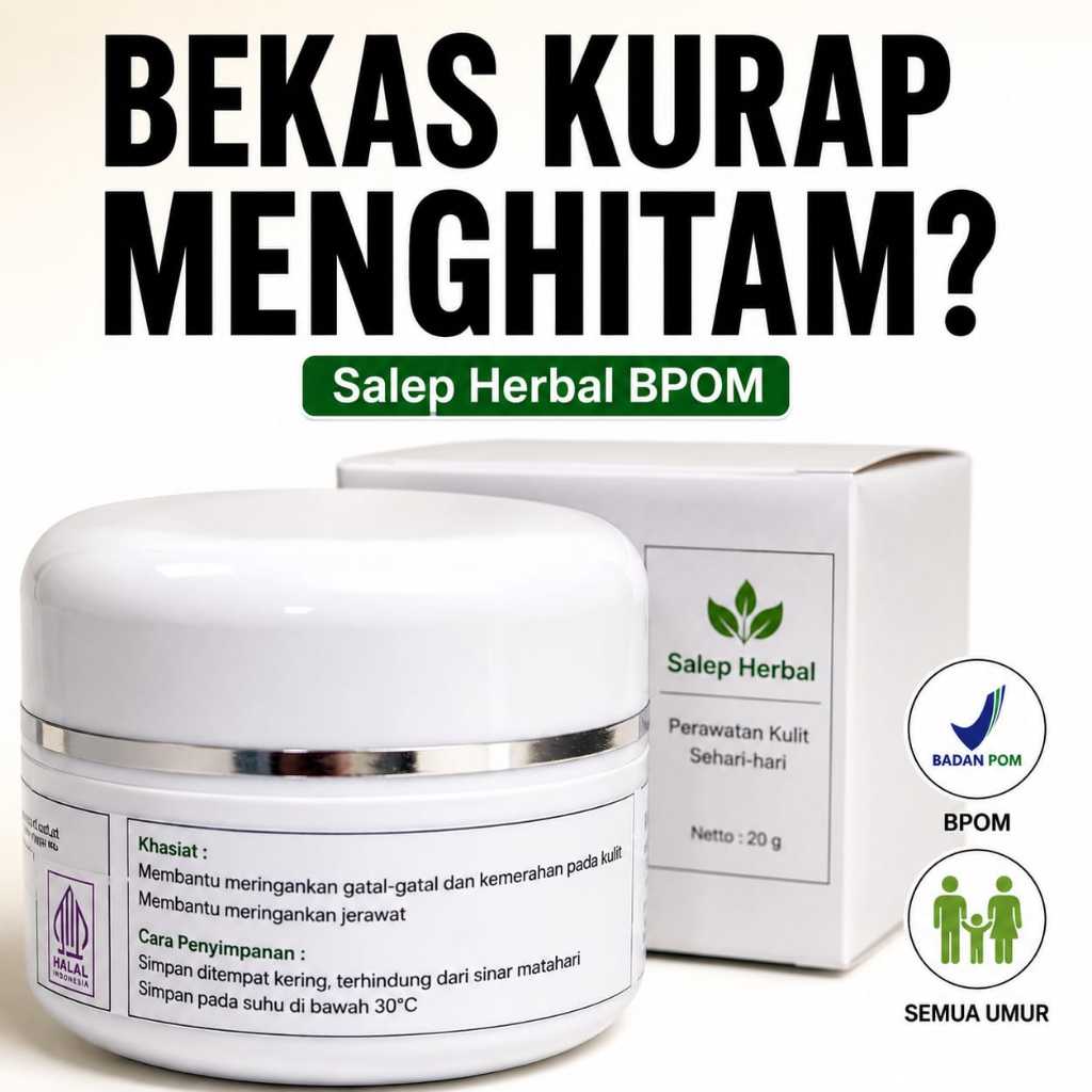 Salep Herbal Bekas Kurap Menghitam BPOM