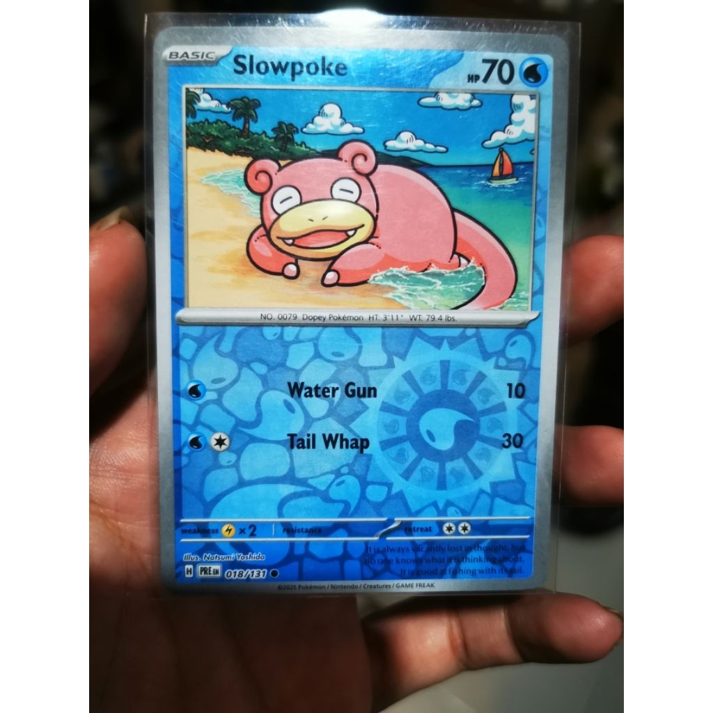 Reverse Holo slowpoke EN English | bukan AR