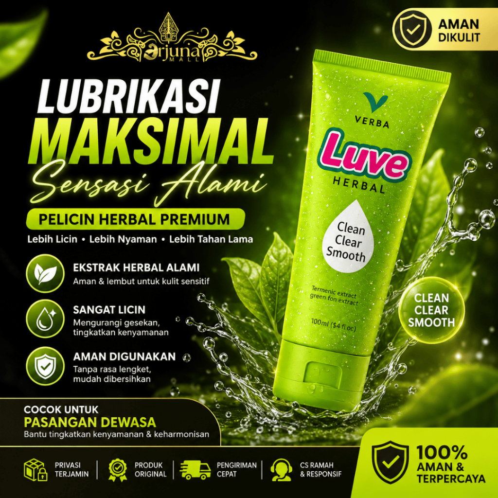 50ml Pelumas Herbal Verba Luve - Aman, Nyaman, Sensasi Baru