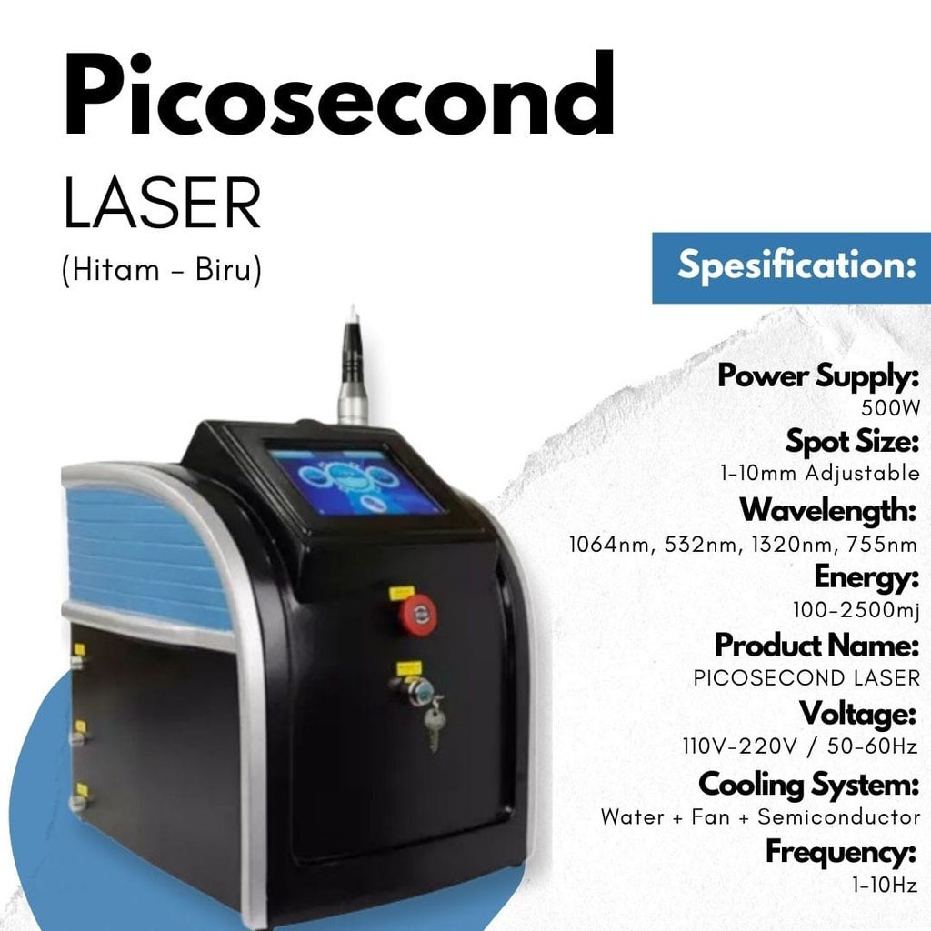 Portabel laser pico Laser Pico Alat Clinic Kecantikan bopeng flek hitam wajah bibir hitam blackdoll 