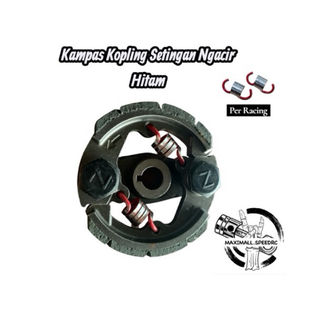 Kampas Kopling Racing - Hitam,Anti Lemot Mini Trail, Mini Gp, Mini Scoopy, Mini ATV, Goped, dan Lenk