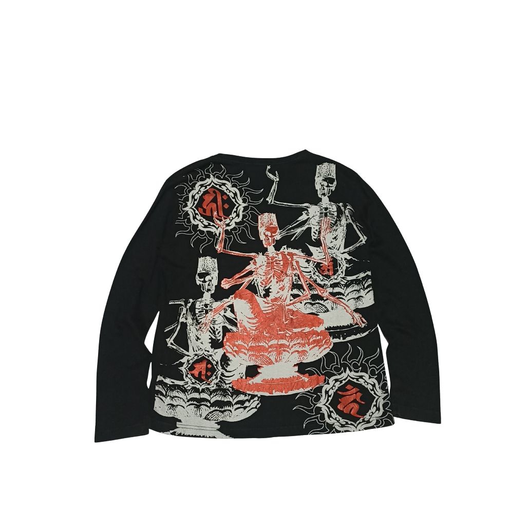 longslevee sukajan vintage japanese skull gothic