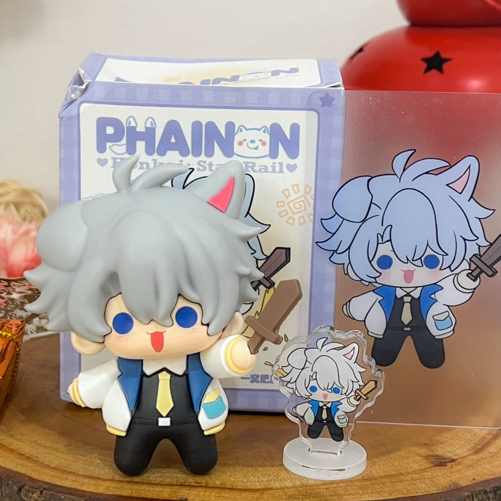 Fanmerch Phainon Mini Figure HSR Honkai Star Rail Free Standee Photocard