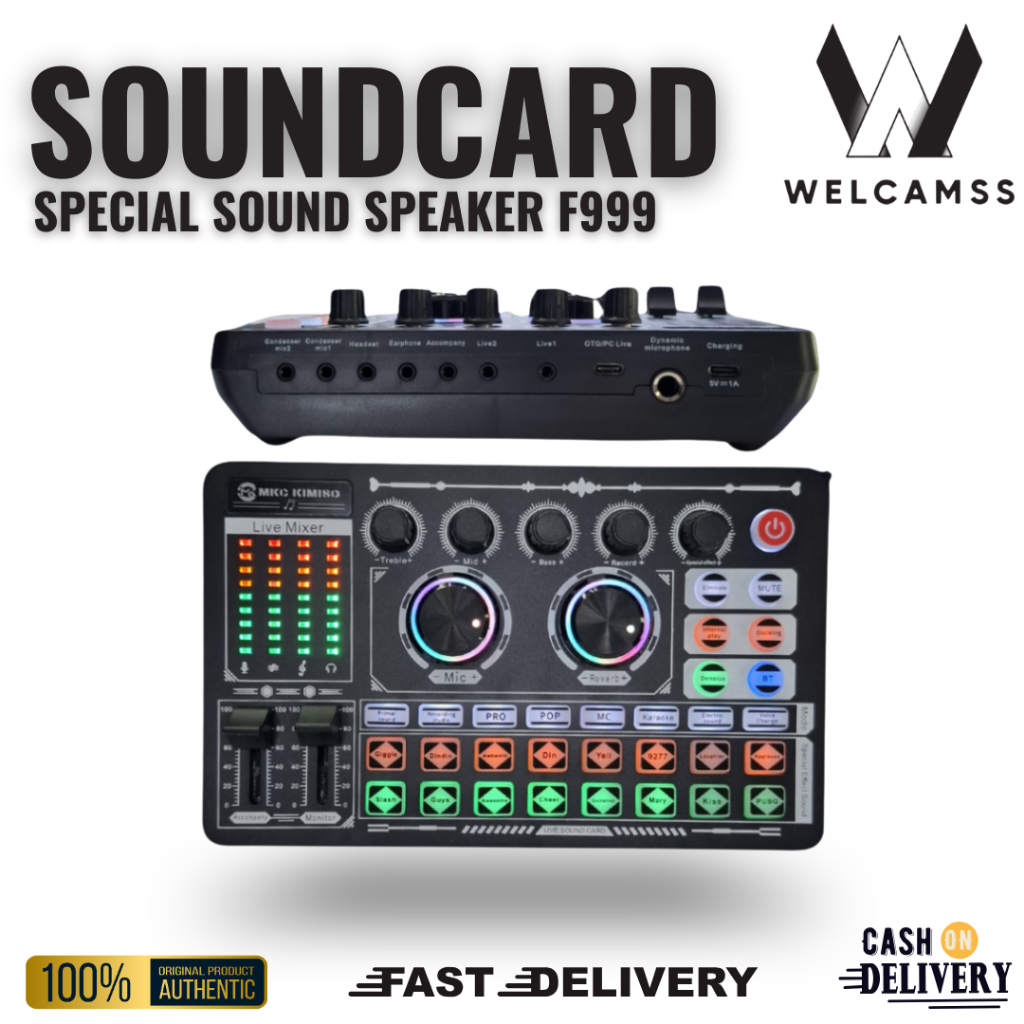 SOUNDCARD F999 KOMPATIBEL EXTERNAL SPESIAL SOUND SPEAKER