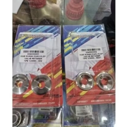 RETAINER TIPE 1 TIPE 2 titanium kawahara batang 5 mm 5MM.tutup klep harga set isi set dua biji retai