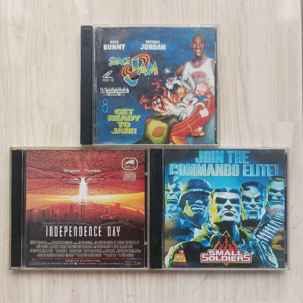 Paket VCD Film Classic Fantasy Small Soldier Space Jam ID4