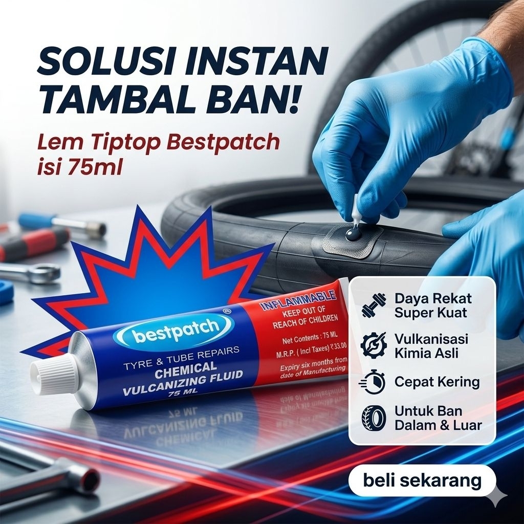 Lem tiptop bestpatch isi 75ml/1pcs