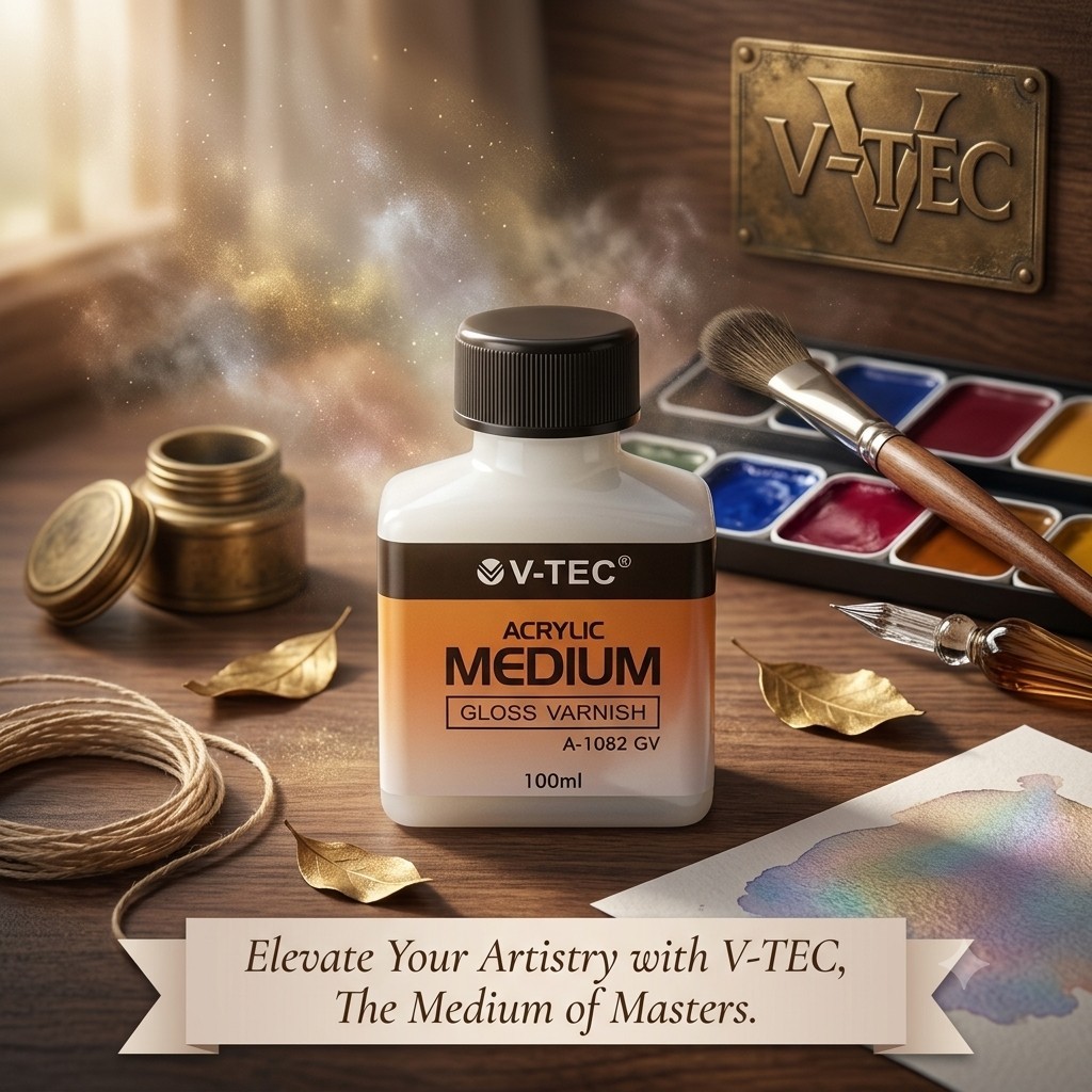 VTEC Acrylic Medium Gloss Varnish V-TEC A-1082 GV / 100 ML