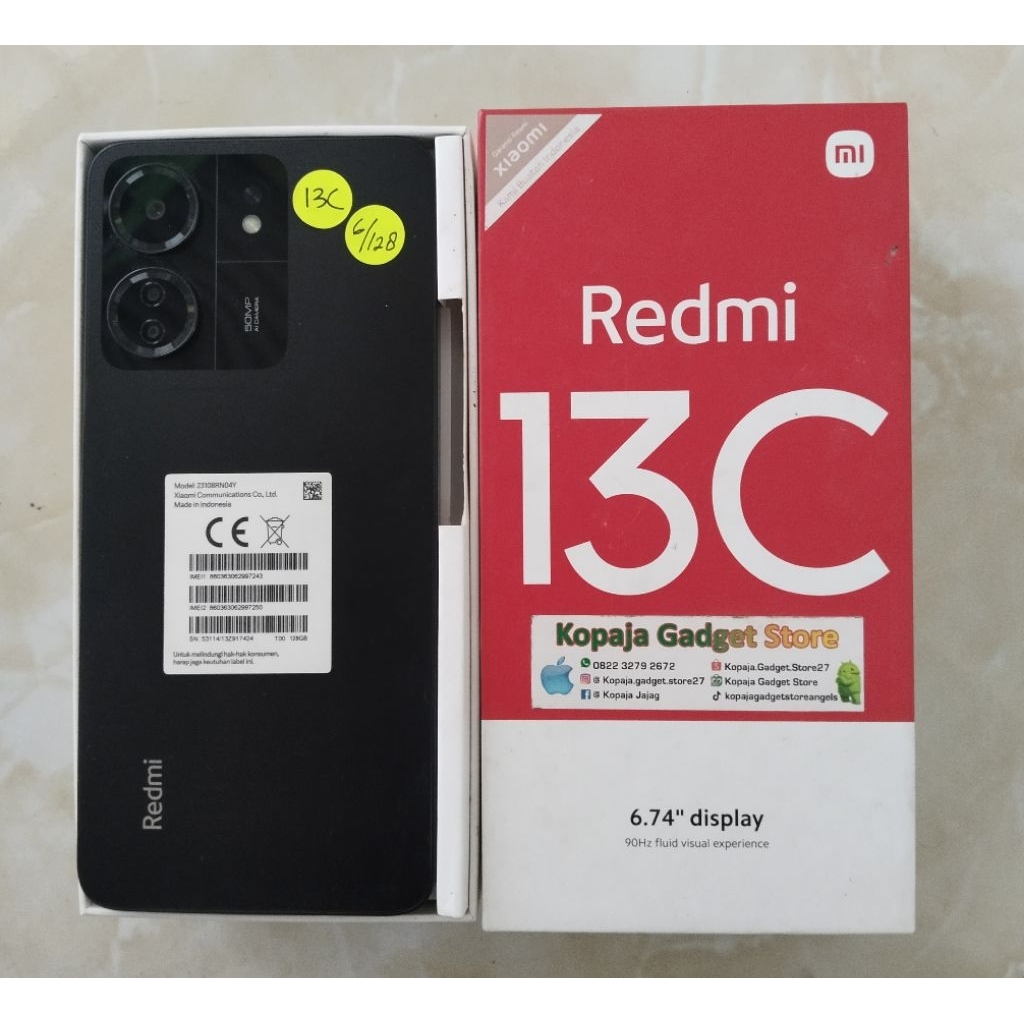 Redmi 13C ram 6/128 second fullset