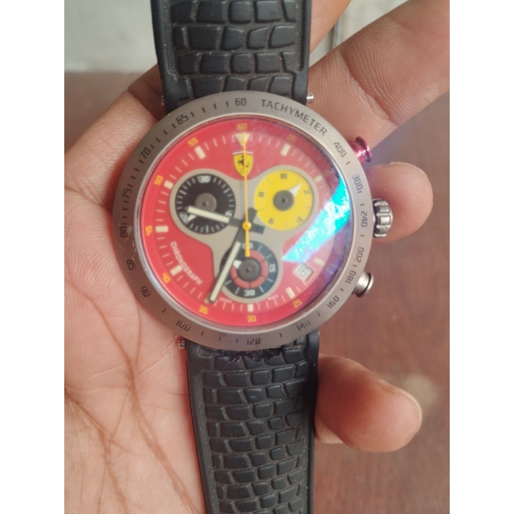 jam tangan ferrari scuderia titanium asli original
