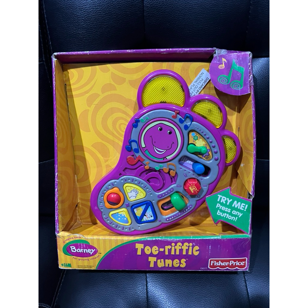 [ NEW ] FISHER PRICE Barney Toe Riffic Tunes