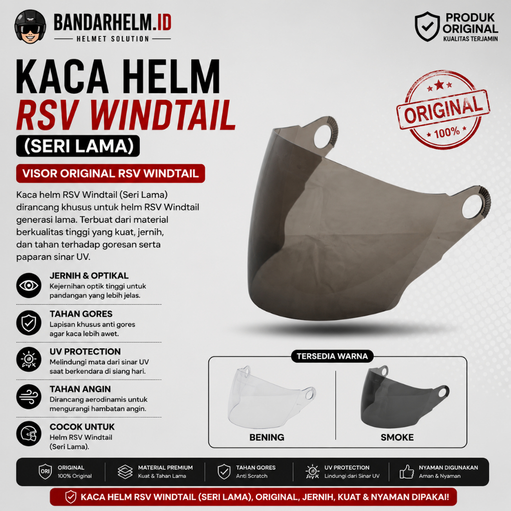 Kaca RSV Windtail Carbon (Windtail Lama)