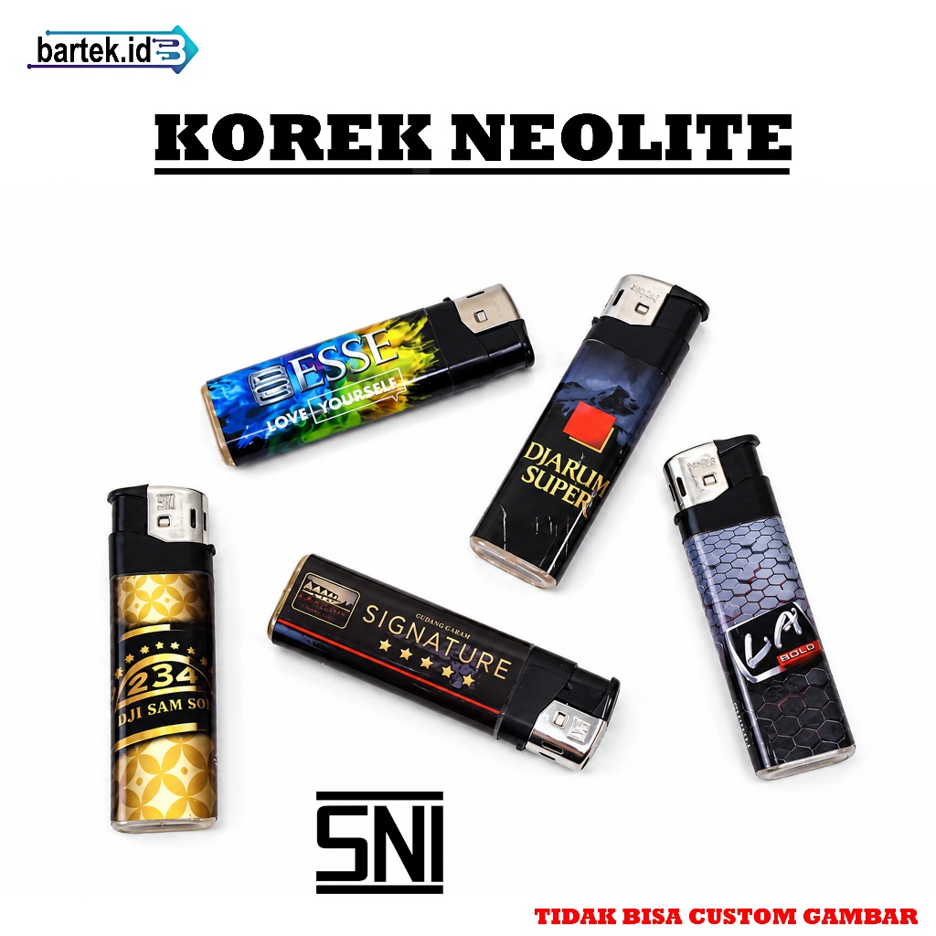 Korek Api Neolite Desain Bergambar