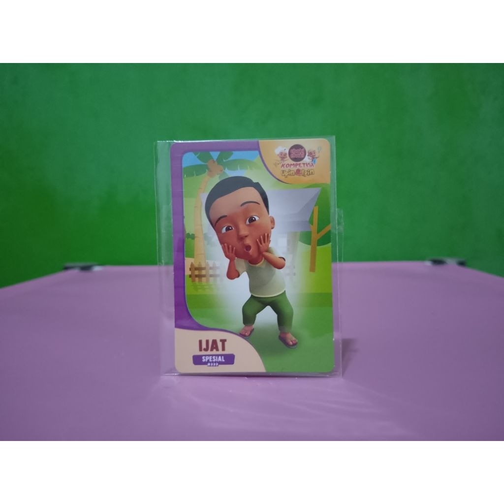 Kartu AR Card CHOKI-CHOKI x KOMPETISI UPIN & IPIN - IJAT - Spesial Murah Retro Vintage Rare Koleksi 