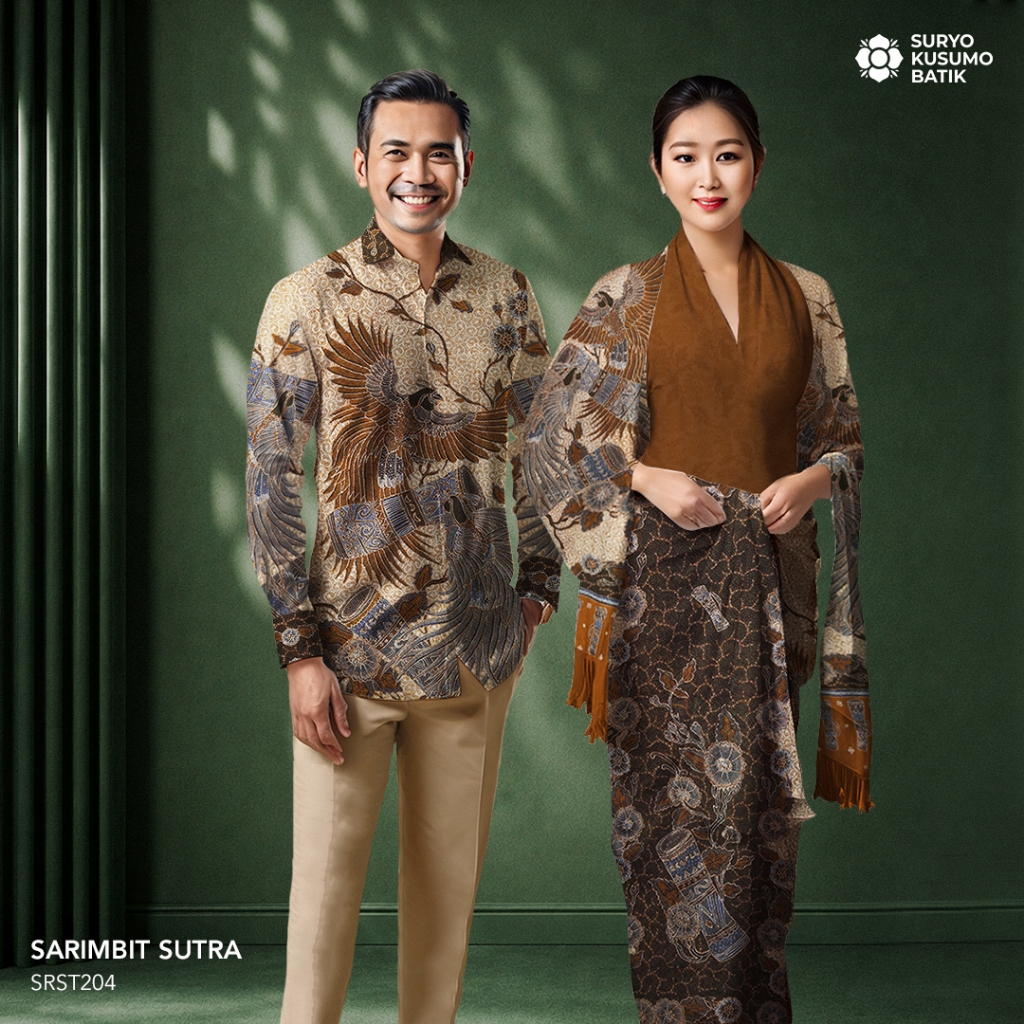 Kain Sarimbit Couple Batik Tulis Sutra Suryo Kusumo Batik SR7