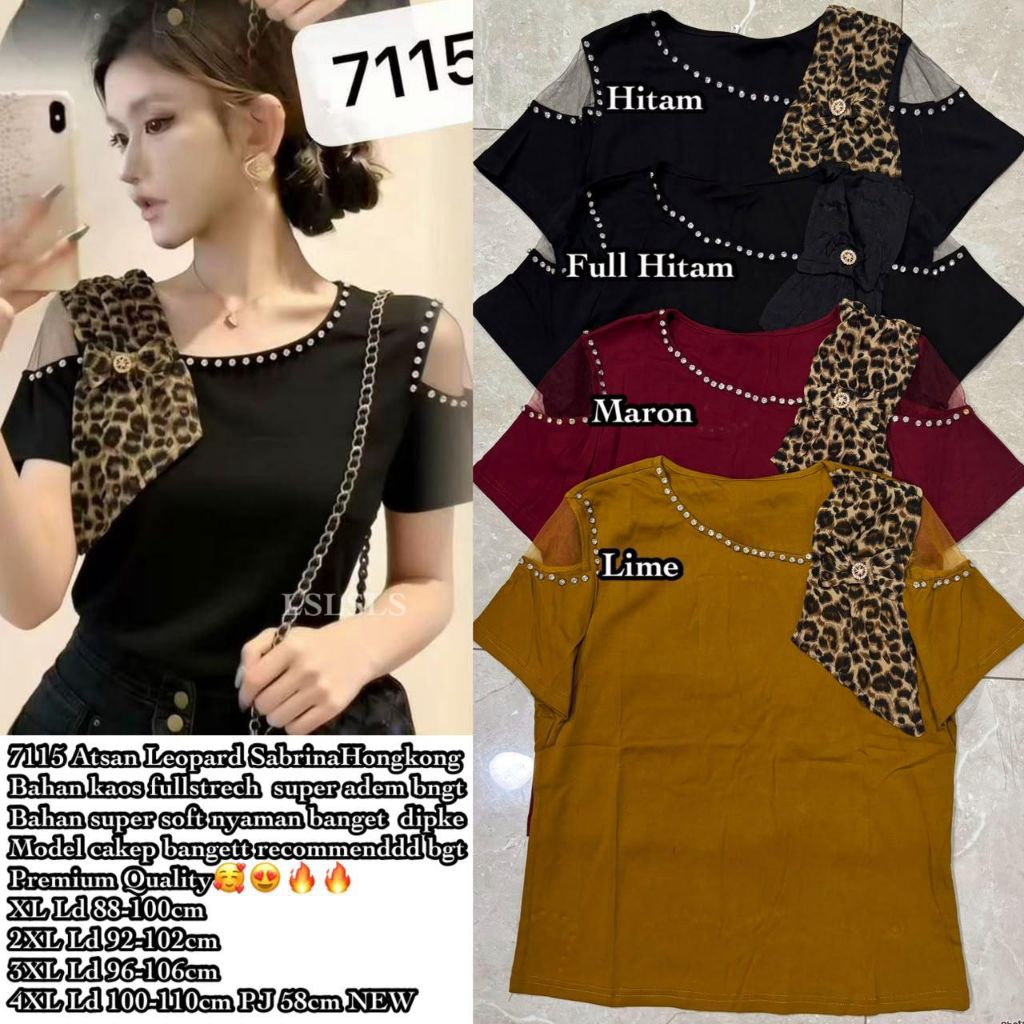 7115.ATASAN KAOS SABRINA IMPORT
