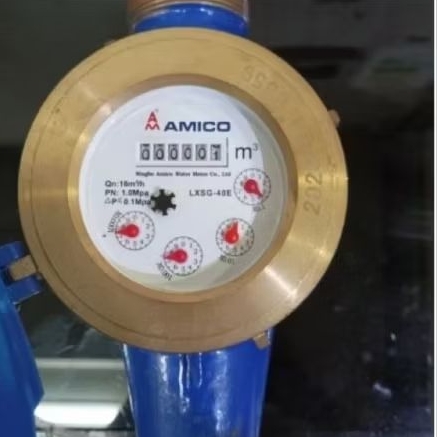 Meteran Air AMICO 1,5 Inch / Water Meter AMICO Size 1,5 Inch DN 40mm + Kalibrasi ( Tera)