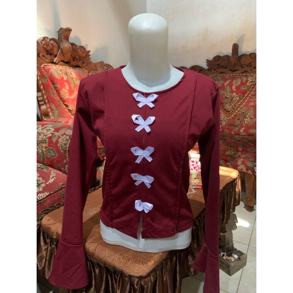 PL kaos pinta maroon