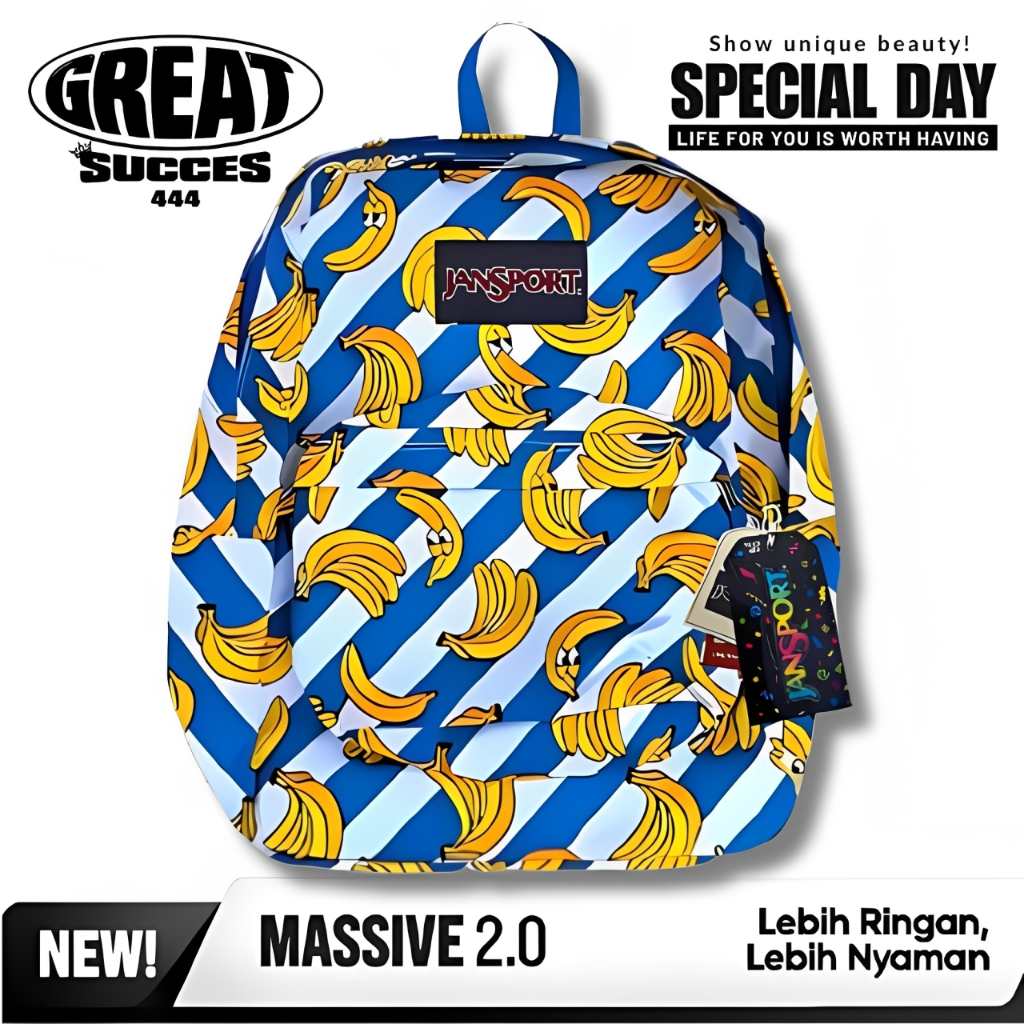 GREATSUCCES - TAS JANSPORT BANANA ORIGINAL SUPERBREAK - TAS RANSEL JANSPORT BANANA - TAS JANSPORT FU