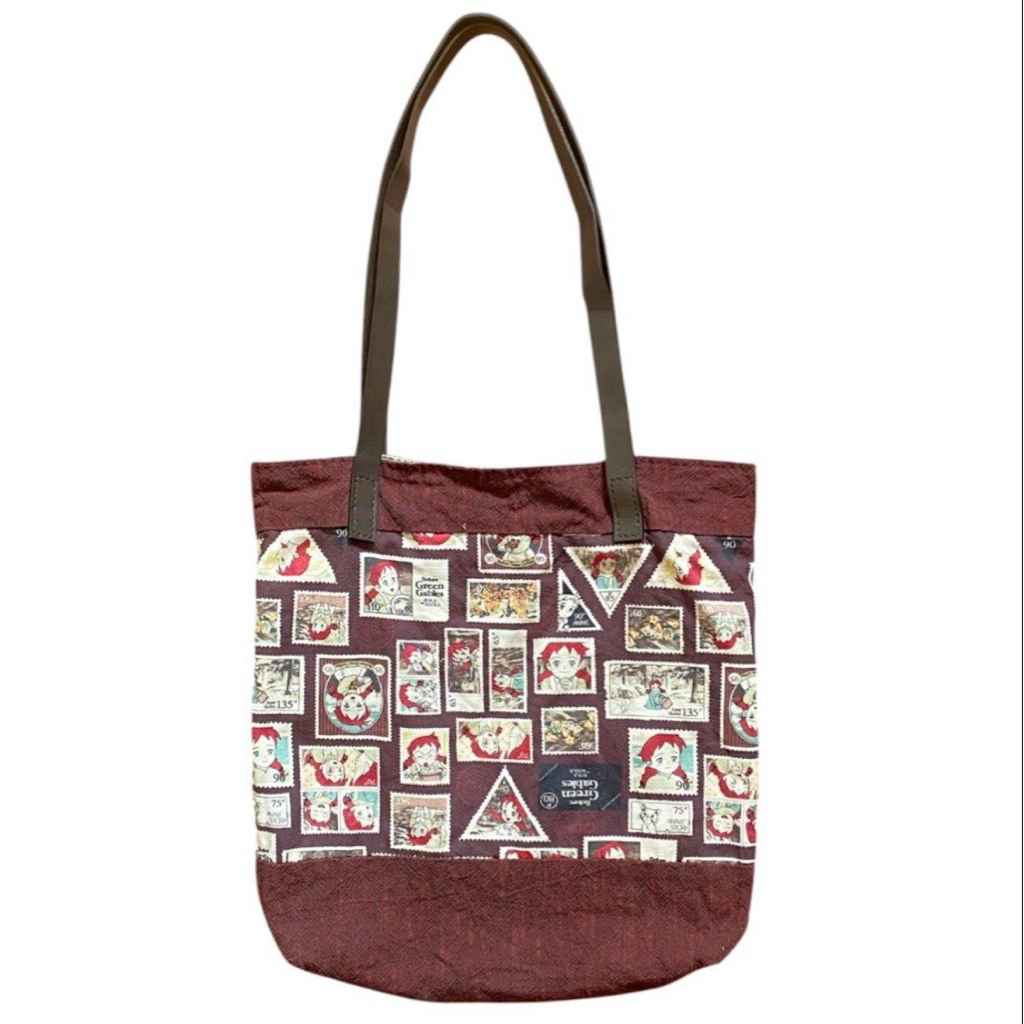 Vintage Anne of Green Gables Anime Japan Tapestry Tas Tote Bag