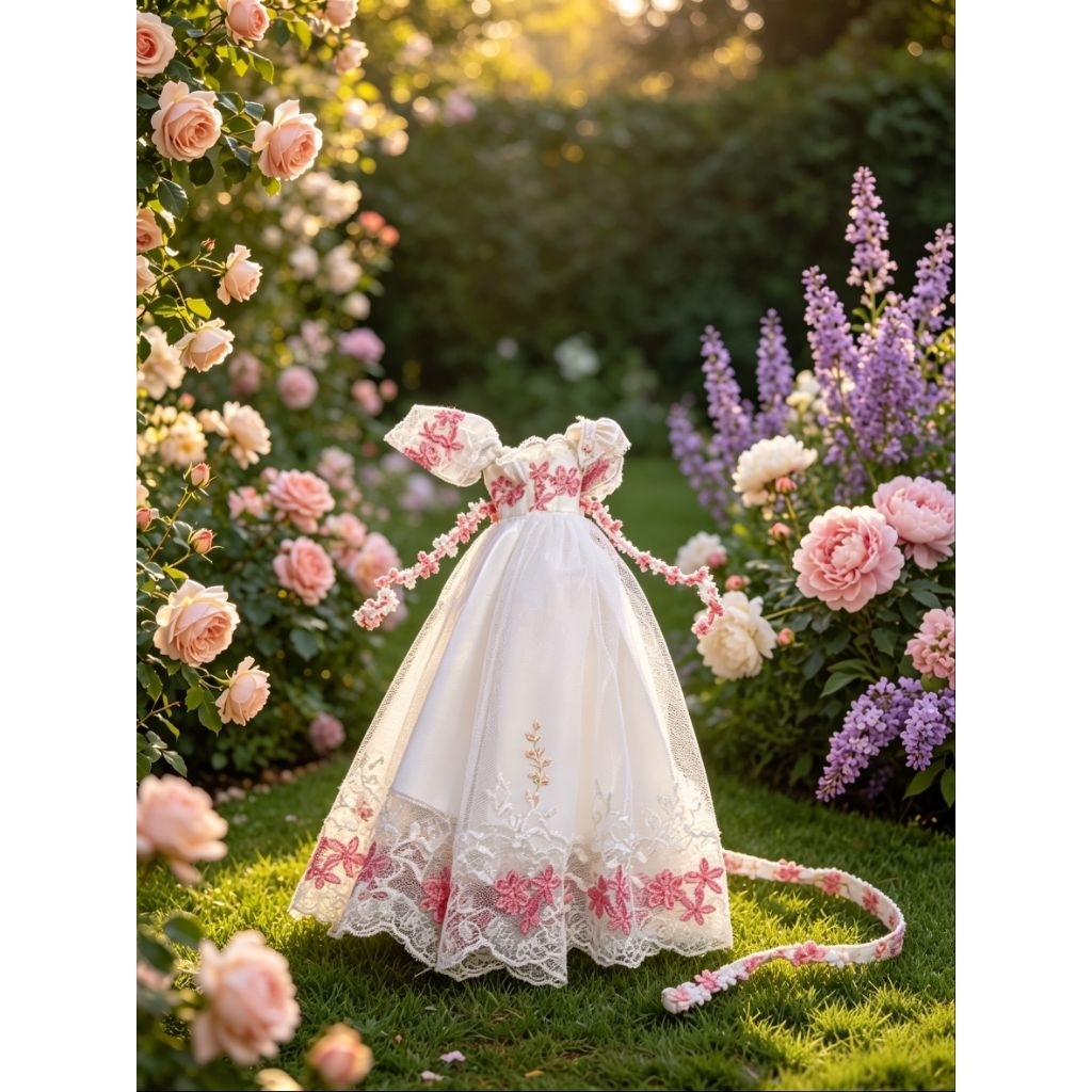 Gaun princess bjd 30cm