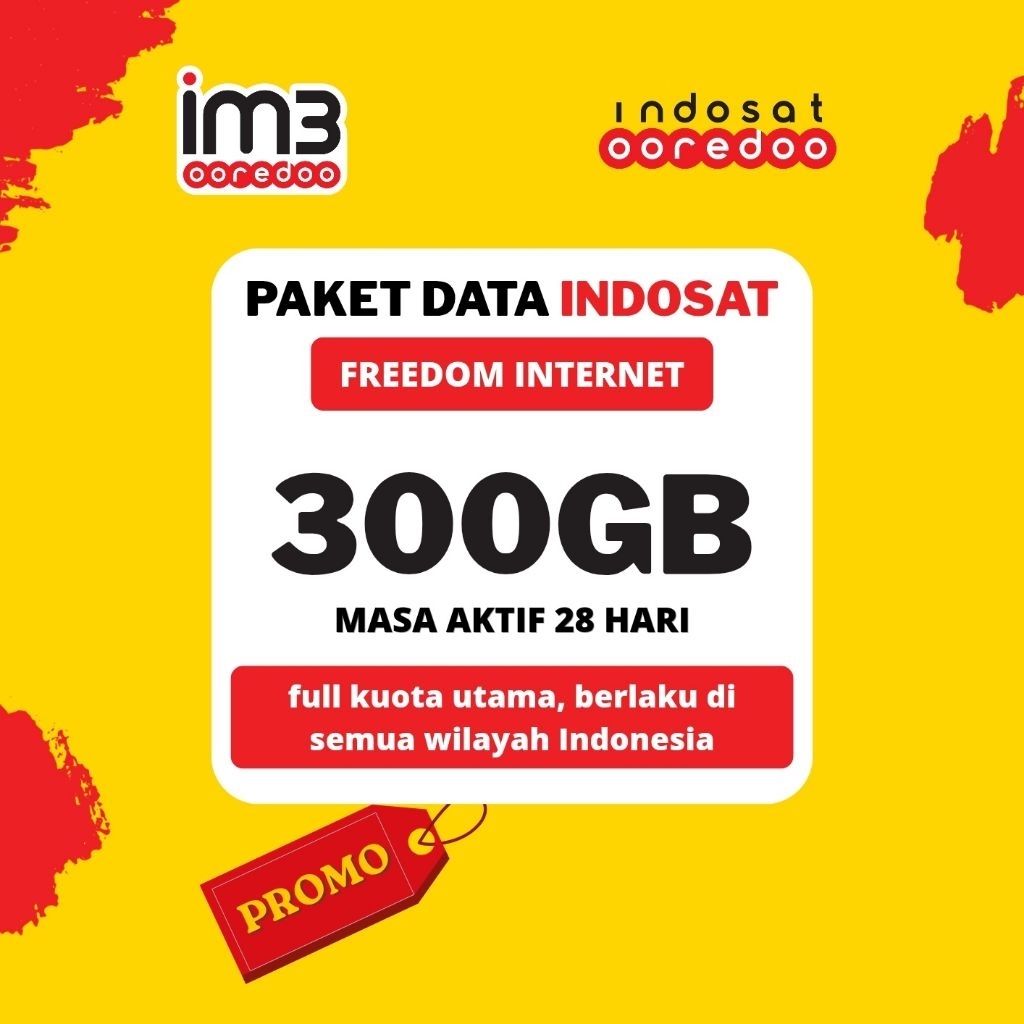 PAKET DATA INDOSAT OOREDOO FREEDOM INTERNET