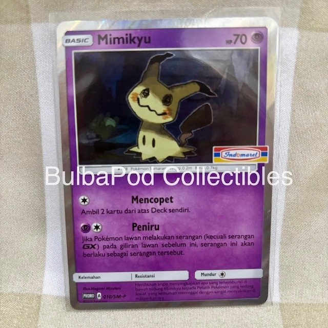 Pokemon TCG Indonesian Mimikyu PROMO 010/SM-P Indomaret