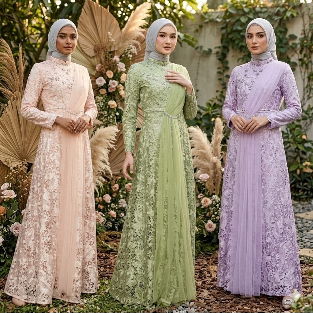 gamis pesta Elizabeth