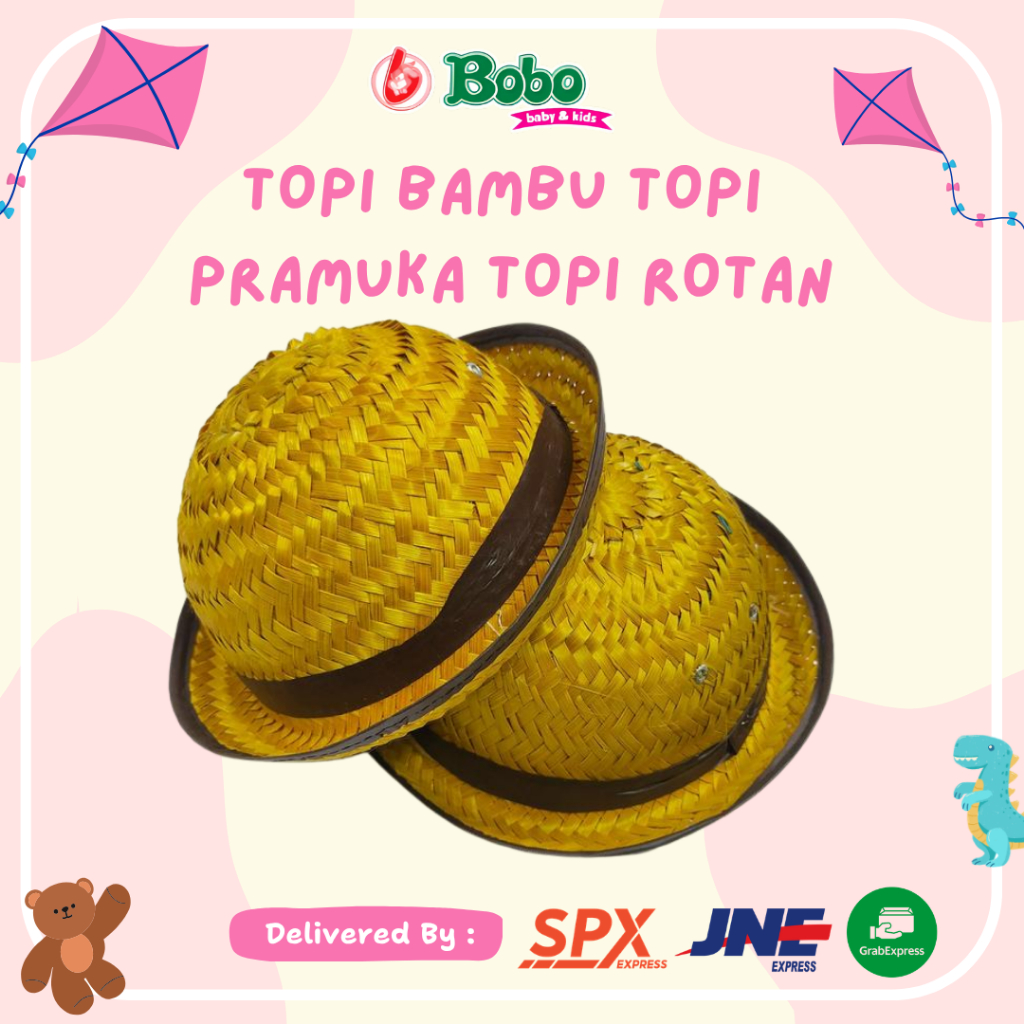 Topi Bambu Topi Pramuka Topi Rotan