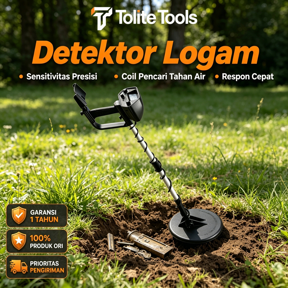 Tolite Tool Detektor Logam Tolak Besi Cerdas Sensitivitas Tinggi Alat Pencari Harta Karun Bawah Tana