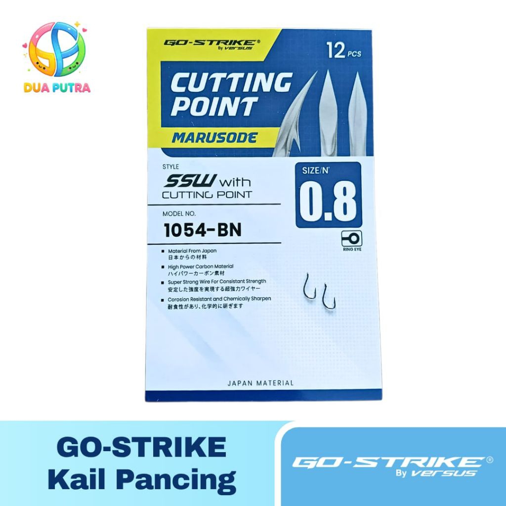 Kail Pancing Mata Kail Gostrike Versus Marusode 1054 BN Cutting Point - Size 0.8