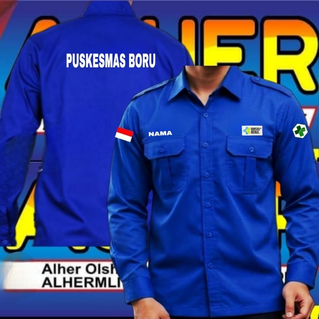 kemeja Puskesmas baju Puskesmas seragam puskesmas Kemeja kerja puskesmas pakaian dinas Puskesmas Pdh