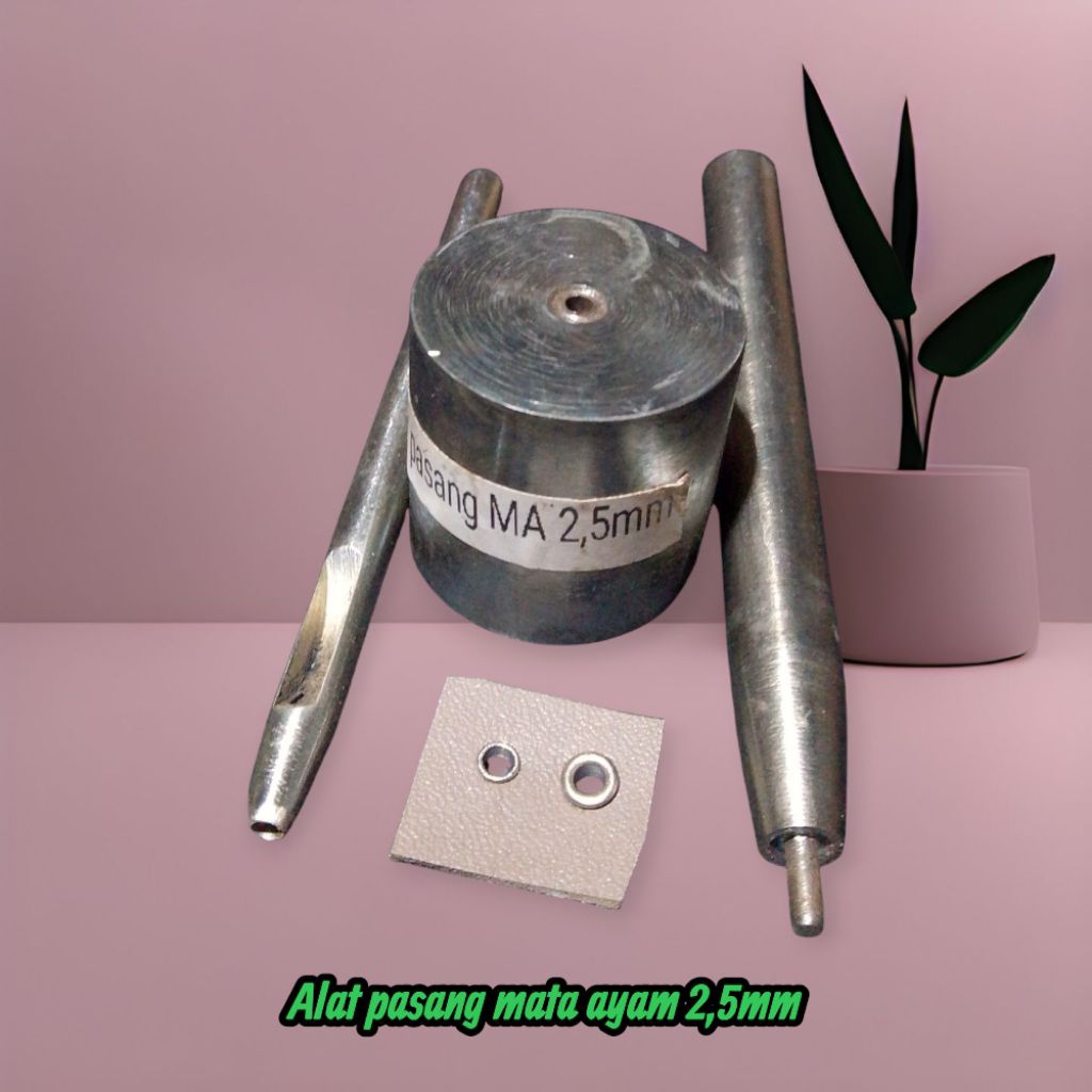 Alat pasang mata ayam&plong 2.5mm untuk kulit,imitasi,kertas dll