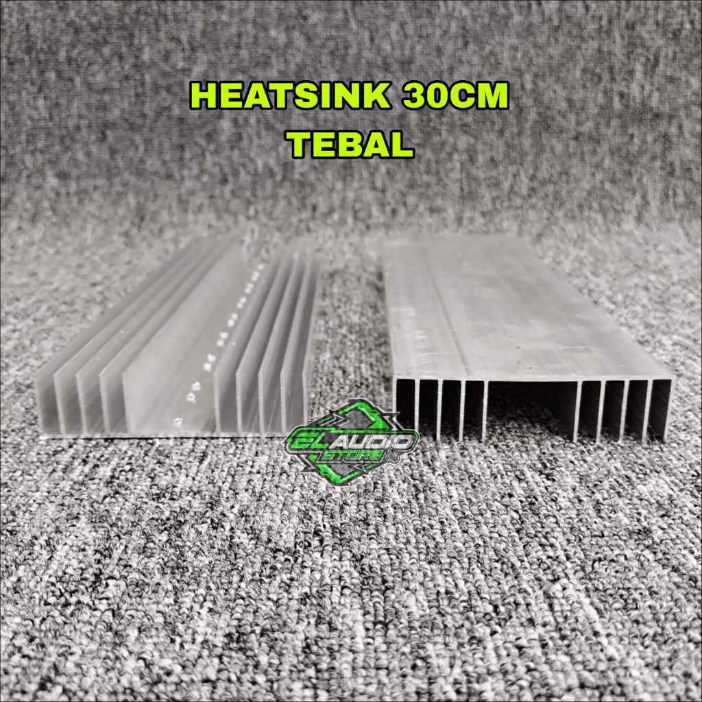 Heatsink Transistor Final 5sirip Panjang 30cm / Heatsink Toshiba Sanken MJL TIP - Tebal 2mm