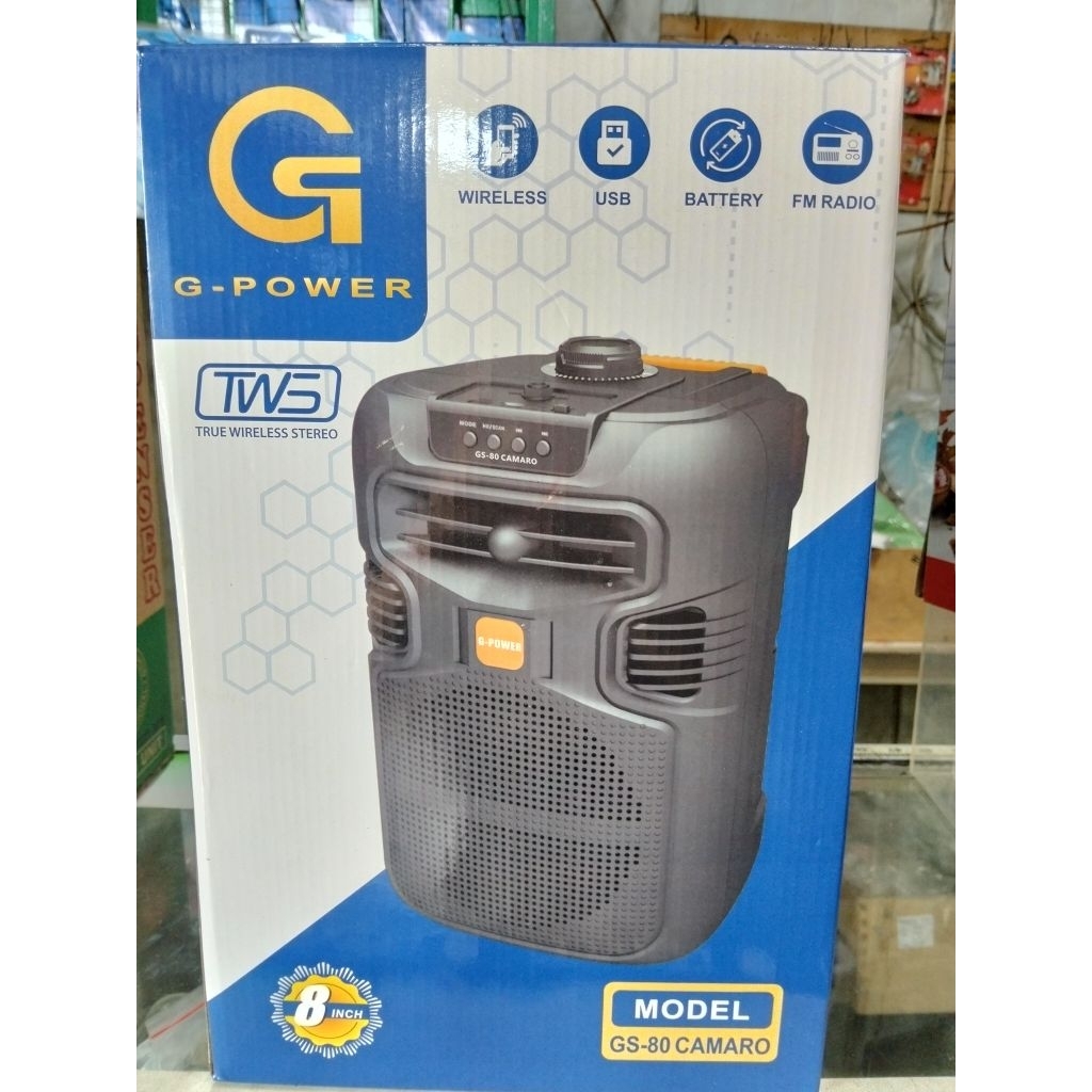 G-POWER SPEAKER BLUETOOTH BUMBLEBEE/CAMARO 8"