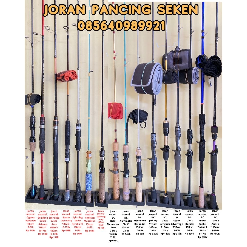 Joran Second Seken Baitcasting Spinning Daido kenzi zorro Seasir seahunter Orca Seahawks Oncak Kastk