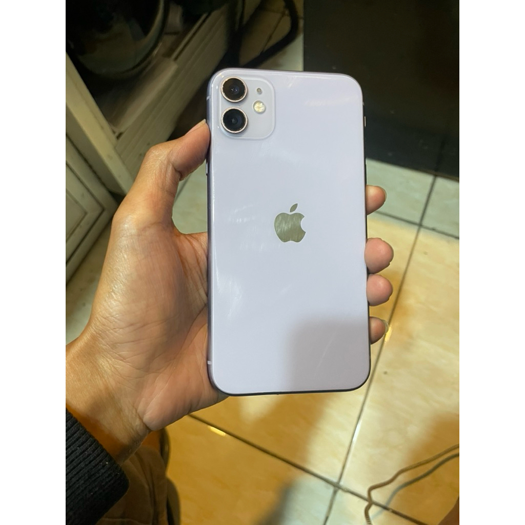 iphone 11 64gb purple smartfren only mulus nominus