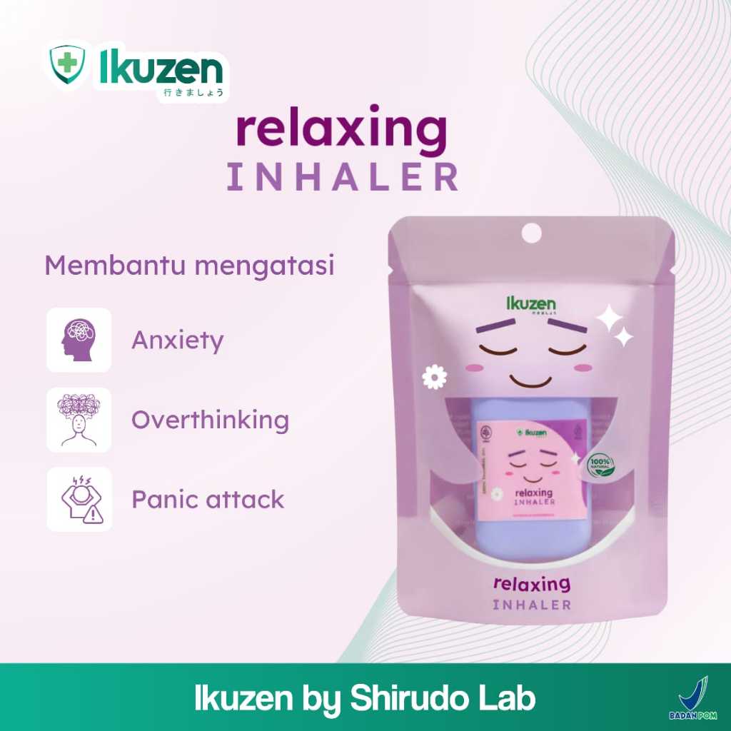 IKUZEN Inhaler Anxiety Aromaterapi Membantu Redakan Anxiety Depresi Stres Panic Attack Overthingking