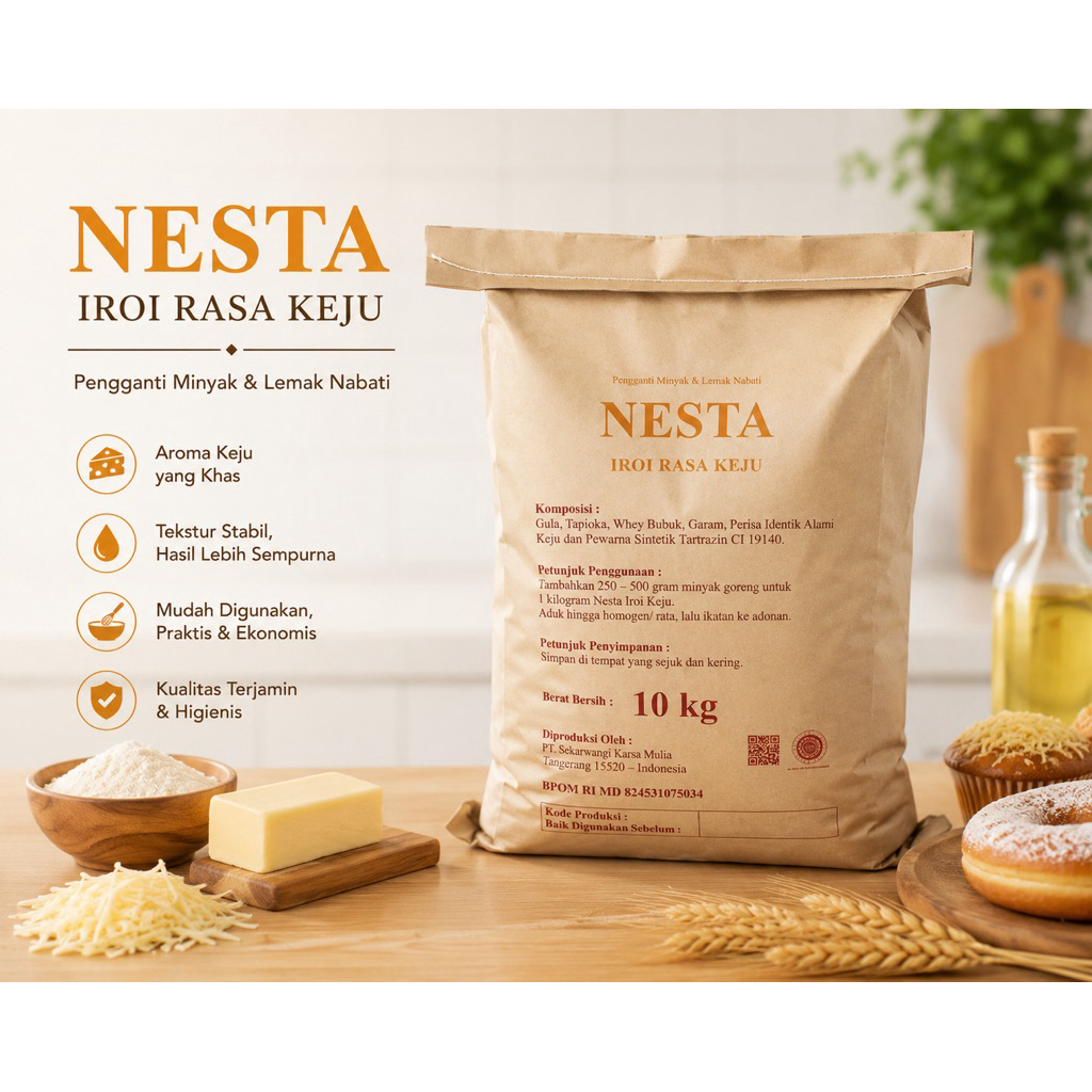 NESTA Irot Keju / Isian Roti Rasa Keju 10 kg