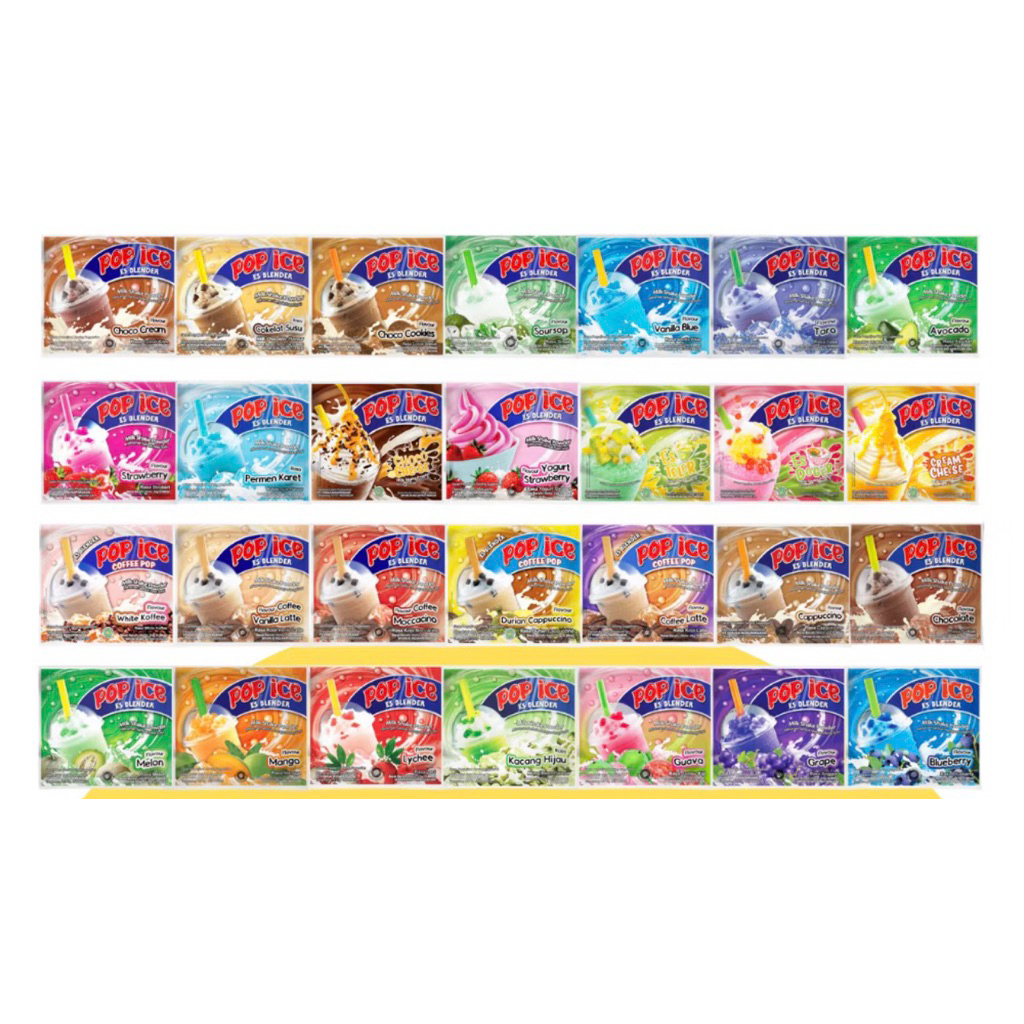 [BATAM] POP ICE POWDER 25GR ALL VARIANT - 1 Dus 250 sachet