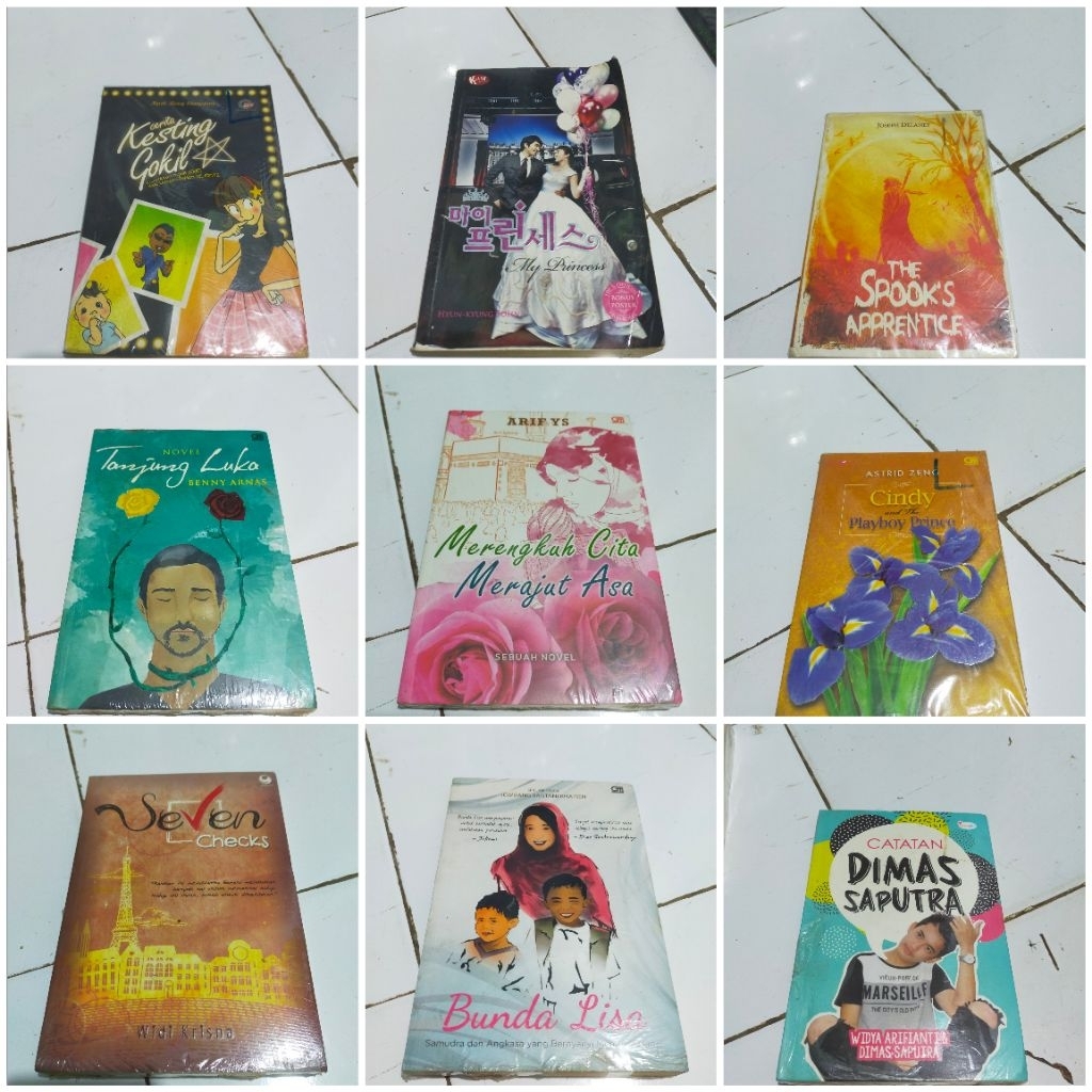 Novel Bunda Lisa / Tanjung luka - Benny Arnas / Cindy and the plaboy prince - Astrid / Merengkuh cit